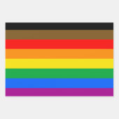 Feuille De Papier Cadeau Drapeau de la fierté arc-en-ciel de Philly (Devant)