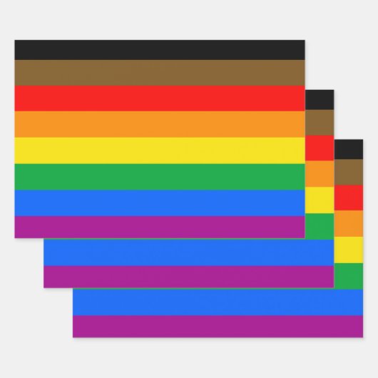 Feuille De Papier Cadeau Drapeau de la fierté arc-en-ciel de Philly (Lot)