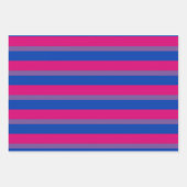 Feuille De Papier Cadeau Drapeau de la fierté bisexuelle (Devant 2)