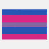 Feuille De Papier Cadeau Drapeau de la fierté bisexuelle (Devant)