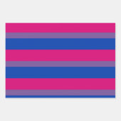 Feuille De Papier Cadeau Drapeau de la fierté bisexuelle (Devant 3)