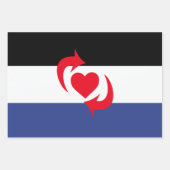 Feuille De Papier Cadeau Drapeau de la fierté Switch (Devant)