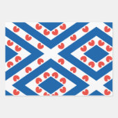 Feuille De Papier Cadeau Drapeau de la Frise (Devant)