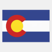 Feuille De Papier Cadeau Drapeau du Colorado (Devant)