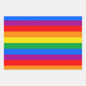 Feuille De Papier Cadeau Drapeau Gay pride traditionnel (Devant)