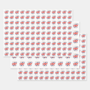 Feuille De Papier Cadeau Drapeau King Charles III Union Jack