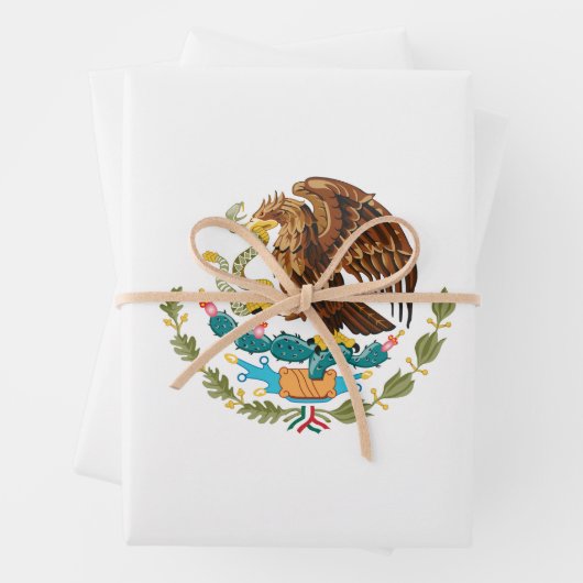 Feuille De Papier Cadeau Drapeau mexicain - Drapeau mexicain (En situation)