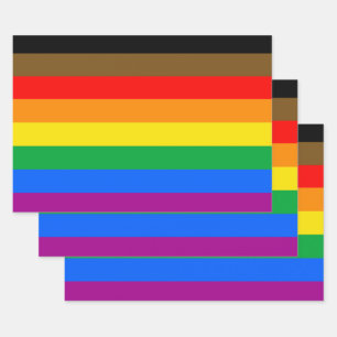 Feuille De Papier Cadeau Drapeau Philly Rainbow Pride