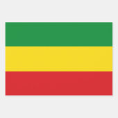 Feuille De Papier Cadeau Drapeau rastafarien Rasta Ethiopie (Devant 2)