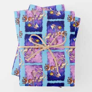 Feuille De Papier Cadeau DREAM BIG CHRISTMAS REINDEER par Jeff Willis Art