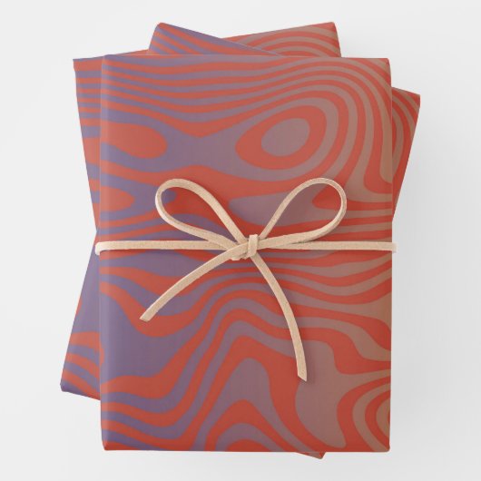 Feuille De Papier Cadeau Dream Flow l Abstract Trippy Pattern - No. 01 (En situation)