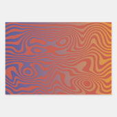 Feuille De Papier Cadeau Dream Flow l Abstract Trippy Pattern - No. 01 (Devant)