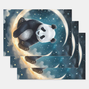 Feuille De Papier Cadeau Dreaming in Moonlight : La Serenade céleste de Pan