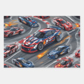 Feuille De Papier Cadeau Drift-Car-Wrapping-Paper (Devant 3)