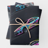 Feuille De Papier Cadeau Drift-Car-Wrapping-Paper (En situation)