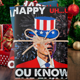 Feuille De Papier Cadeau Drôle Joe Biden