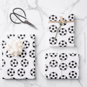 Feuille De Papier Cadeau Drôle Motif de balle de football