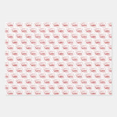 Feuille De Papier Cadeau Du Noël du Père Noël (Devant 3)