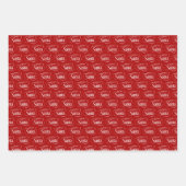 Feuille De Papier Cadeau Du Noël du Père Noël (Devant)