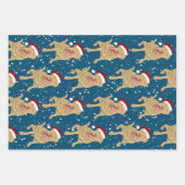 Feuille De Papier Cadeau Dudley Labrador Christmas (Devant 2)