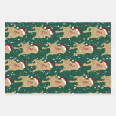 Feuille De Papier Cadeau Dudley Labrador Christmas (Devant)