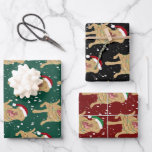 Feuille De Papier Cadeau Dudley Labrador Christmas<br><div class="desc">Dudley Labrador Christmas</div>