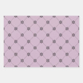 Feuille De Papier Cadeau Dusky Purple et Black Paris (Devant)