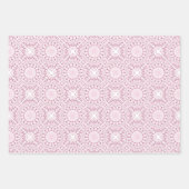 Feuille De Papier Cadeau Dusky Rose Confetti Lace Carrelage Diamond (Devant)