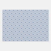 Feuille De Papier Cadeau Dusty Blue Arabesque Design Motif (Devant 2)