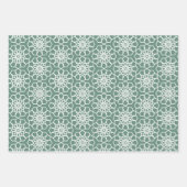 Feuille De Papier Cadeau Dusty Green Seamless Arabesque Motif (Devant 2)