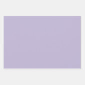 Feuille De Papier Cadeau Dusty Lavender couleur solide (Devant)