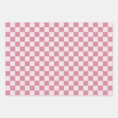 Feuille De Papier Cadeau Dusty rose checkerboard pattern (Devant 3)