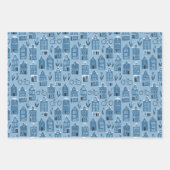 Feuille De Papier Cadeau Dutch Houses Vélos Tulips Amsterdam Variété Pack (Devant 3)