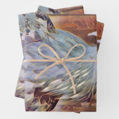 FEUILLE DE PAPIER CADEAU EAGLE DE MER (En situation)