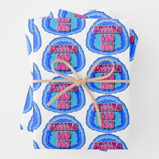Feuille De Papier Cadeau Easing GOD Out Geode 12 Step AA Slogan de récupéra (En situation)