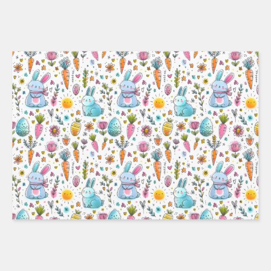 Feuille De Papier Cadeau Easter Group (Devant 2)