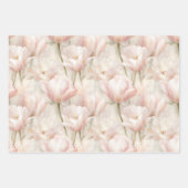 Feuille De Papier Cadeau Easter Pink Peach Floral Birthday   (Devant)