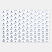 Feuille De Papier Cadeau Eastern Illinois Panthers Head and Wordmark Logo (Devant 3)