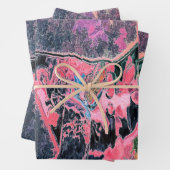 FEUILLE DE PAPIER CADEAU EAU DE FLUX (En situation)