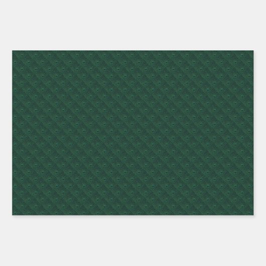 Feuille De Papier Cadeau Eau sur métal vert (Devant 2)