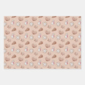 Feuille De Papier Cadeau Échange de cookies de Noël (Devant 3)