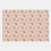 Feuille De Papier Cadeau Échange de cookies de Noël (Devant 2)