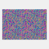 Feuille De Papier Cadeau Échantillon de fleurs Floresta Bruxelles (Devant)