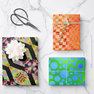 Feuille De Papier Cadeau Échantillon de Taffi Op Art Argos