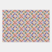 Feuille De Papier Cadeau Échantillon Motif méditerranéen (Devant 3)