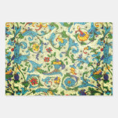 Feuille De Papier Cadeau Échantillon Motif Positano Melange Figeroa (Devant)