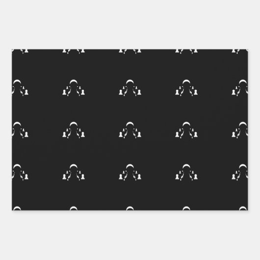 Feuille De Papier Cadeau Échecs (Devant 2)