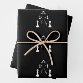 Feuille De Papier Cadeau Échecs  (En situation)