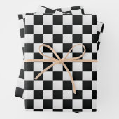 Feuille De Papier Cadeau Échecs d'impression de crocodile noir et blanc (En situation)