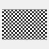 Feuille De Papier Cadeau Échecs King Queen Knight noir blanc Motif amusant (Devant 2)